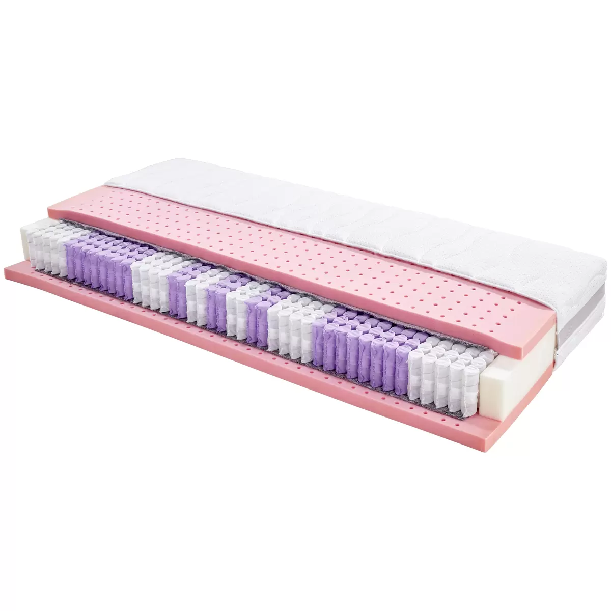 Matratze Gelfeel Deluxe 90 x 200 weiss