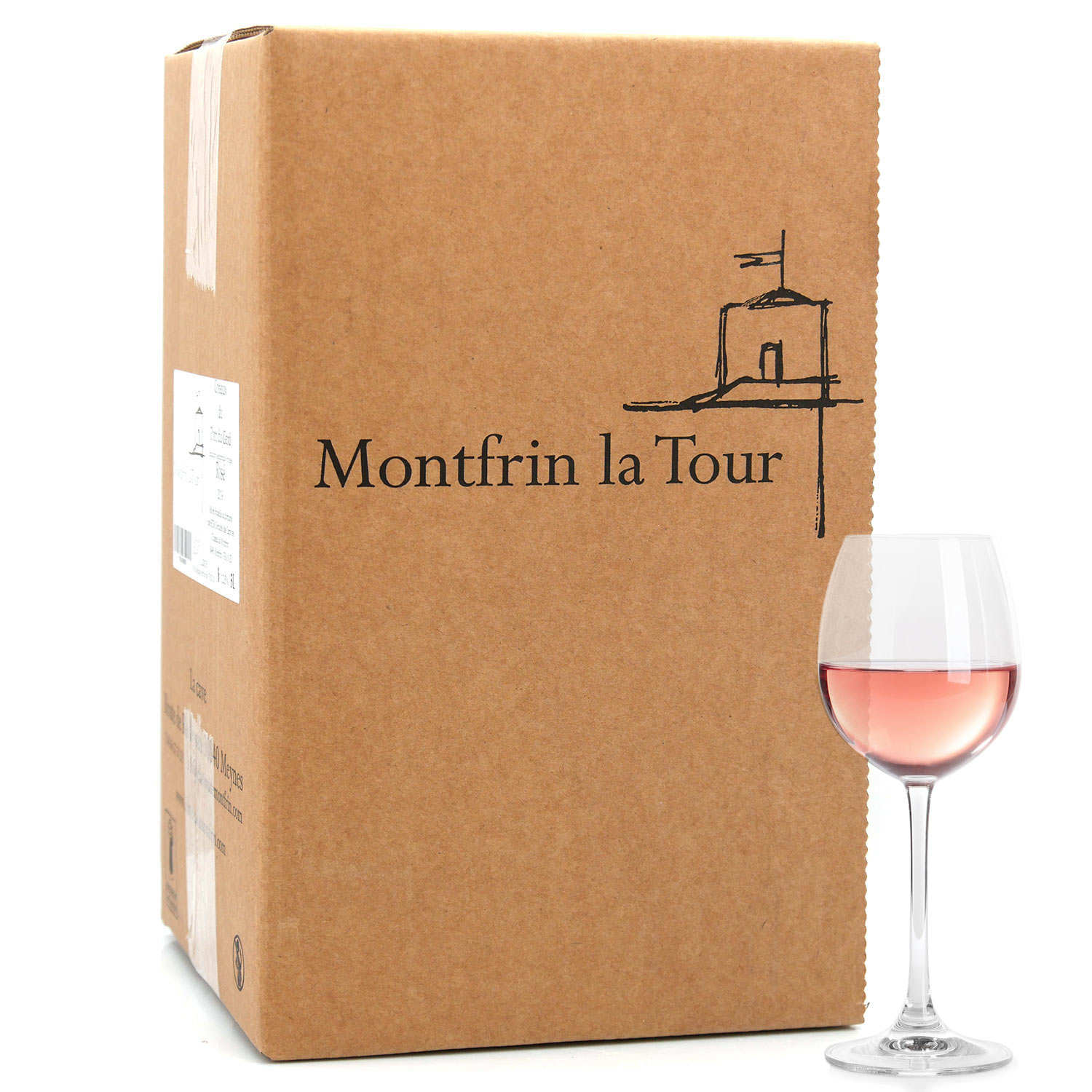 Montfrin La Tour vin rosé bio en BIB de 5L IGP