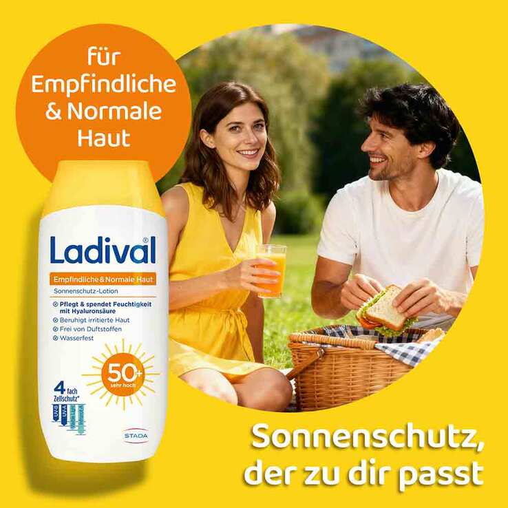 Ladival empfindliche & normale Haut Lotion LSF 50 + , 200 ml