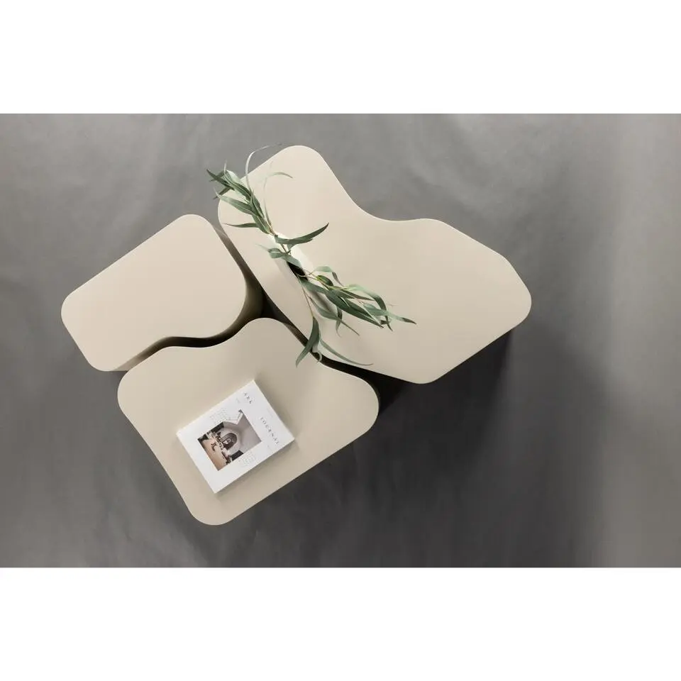 Svea - Flora organische salontafels - set van 3 - beige