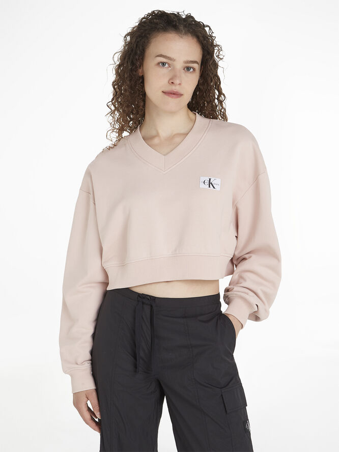 Calvin Klein WOVEN LABEL V-NECK Tf6