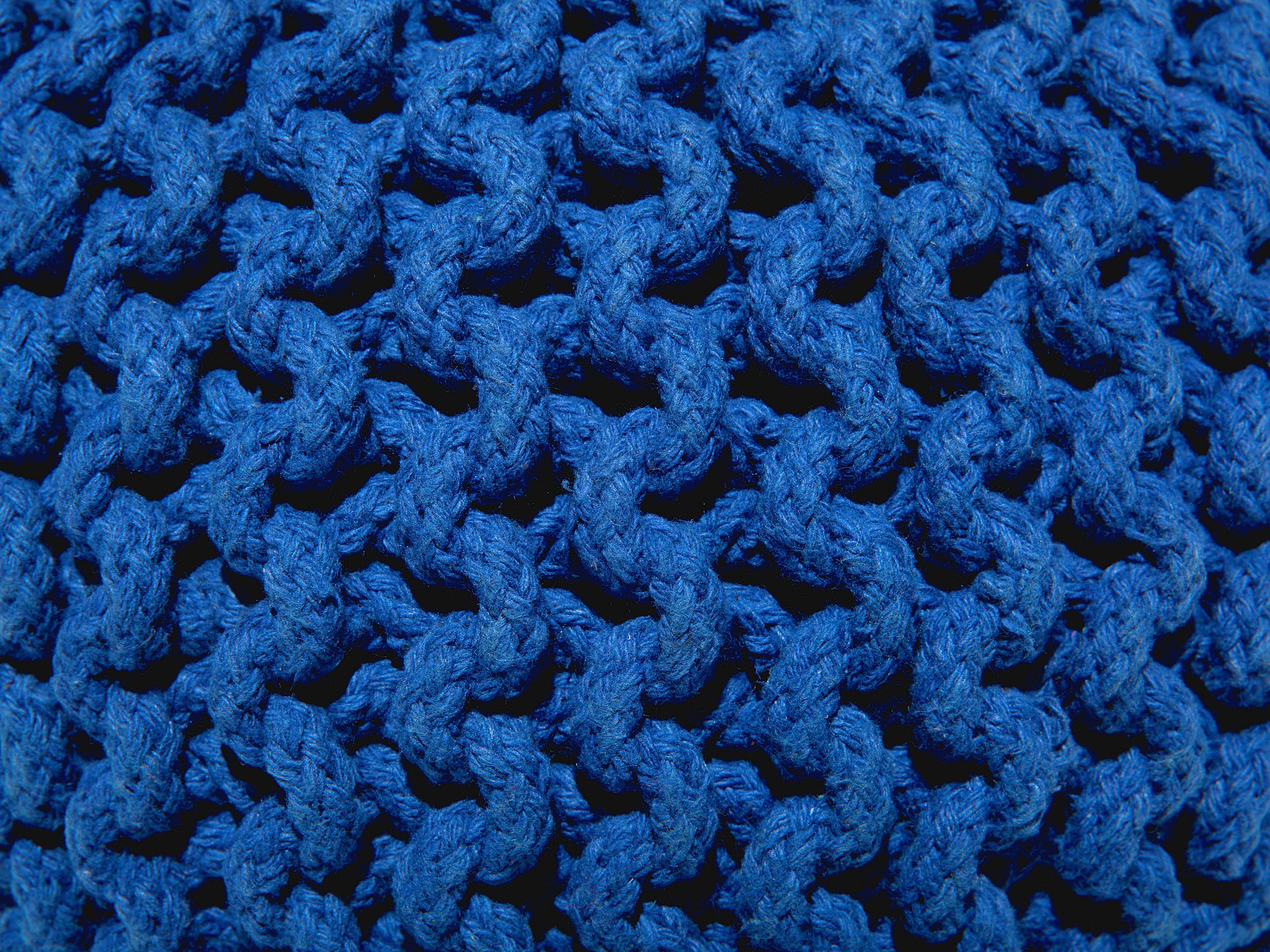 Poef CONRAD Katoen Marineblauw