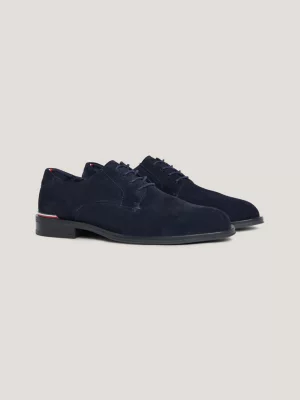 Sapatos Derby de camurça com cadarço Signature