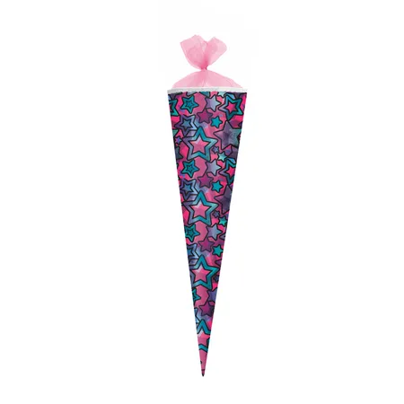 Herlitz Schultüte / Zuckertüte Sterne, 85 cm, eckig