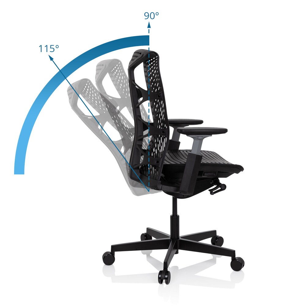 Profi Bürostuhl SKOPE TPE Thermoplastischem Elastomer (TPE) mit Armlehnen (höhenverstellbar) hjh OFFICE