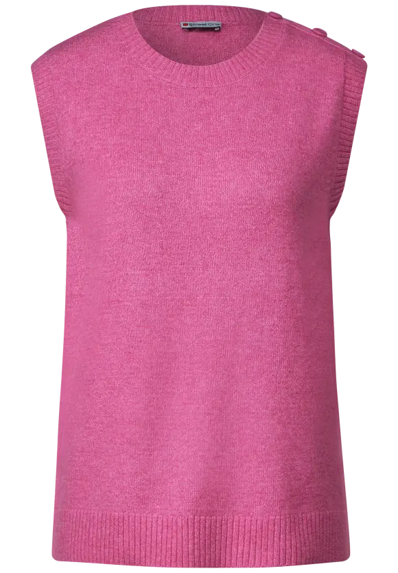 Feinstrick Pullunder - cozy pink melange