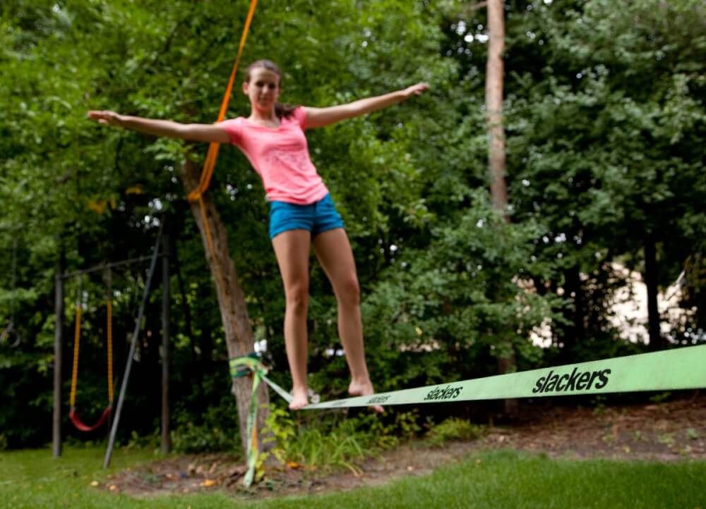 Schildkröt Funsports - SLACKERS Slackline CLASSIC 15m, 5cm breit,inkl.Teaching Line