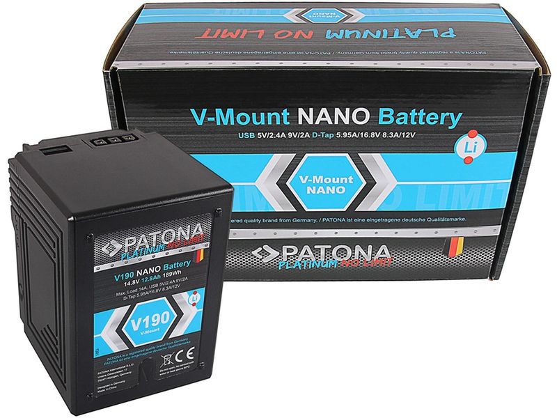 Patona Platinum NANO Akku für Sony DSR 600P Platinum NANO Batteriesatz für Sony