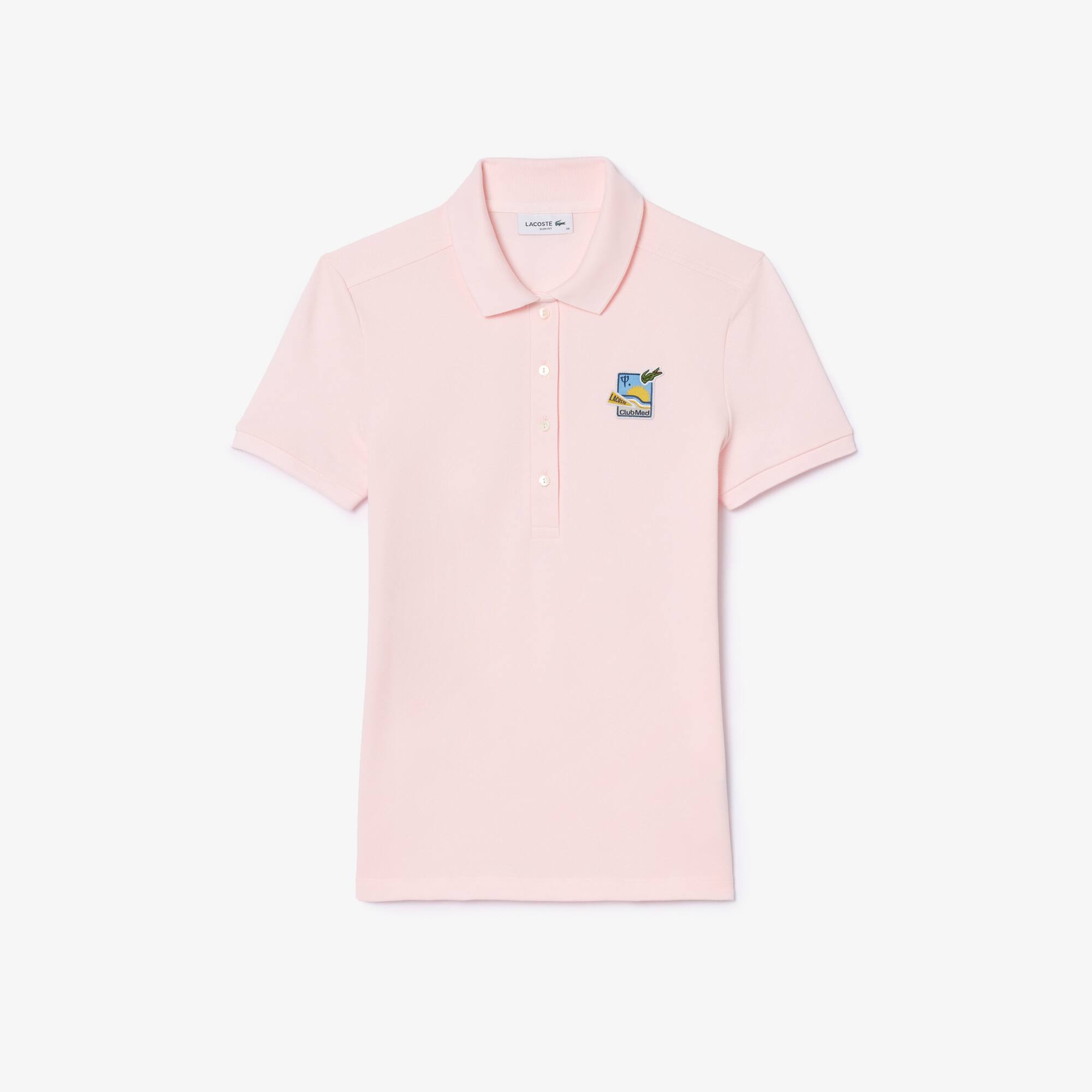 Polo slim fit édition Club Med Manches Courtes - Rose - Lacoste - Femme