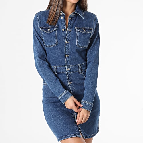 Robe Jean Manches Longues Femme Annika Bleu Denim