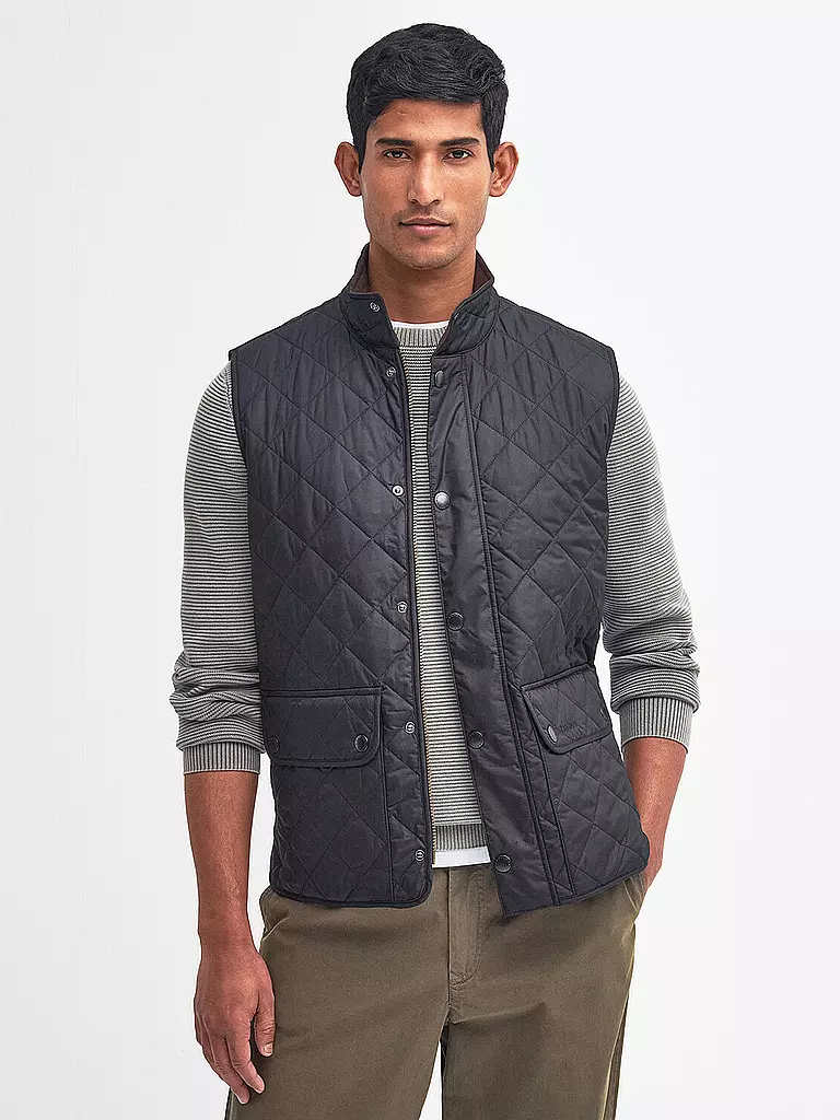 BARBOUR Steppgilet LOWERDALE dunkelblau