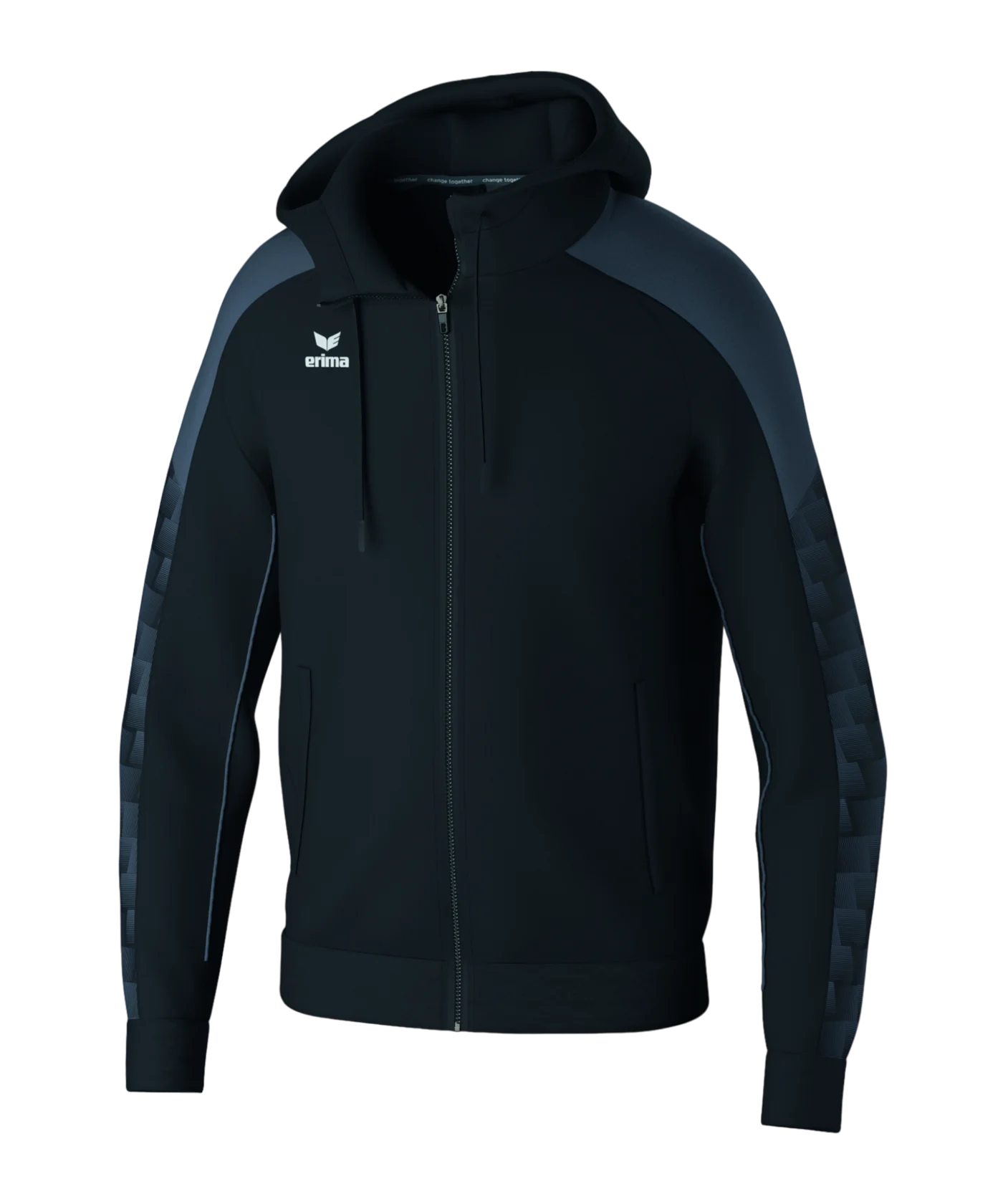 Erima Evo Star Kapuzenjacke Kids Schwarz