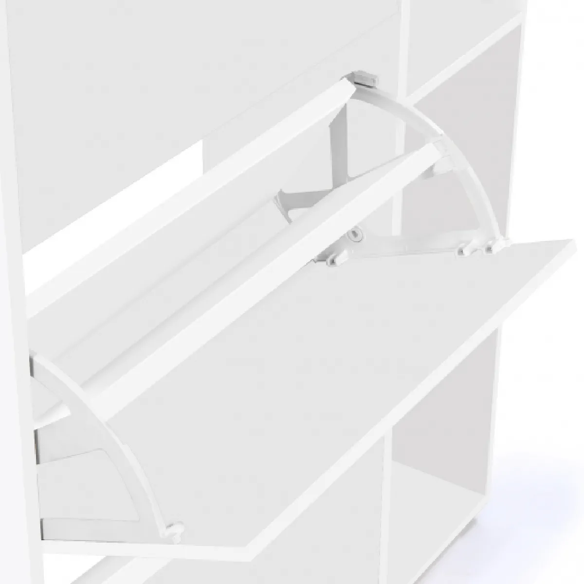 Idmarket MARKET Meuble Chaussures KLARK 3 Portes - Blanc