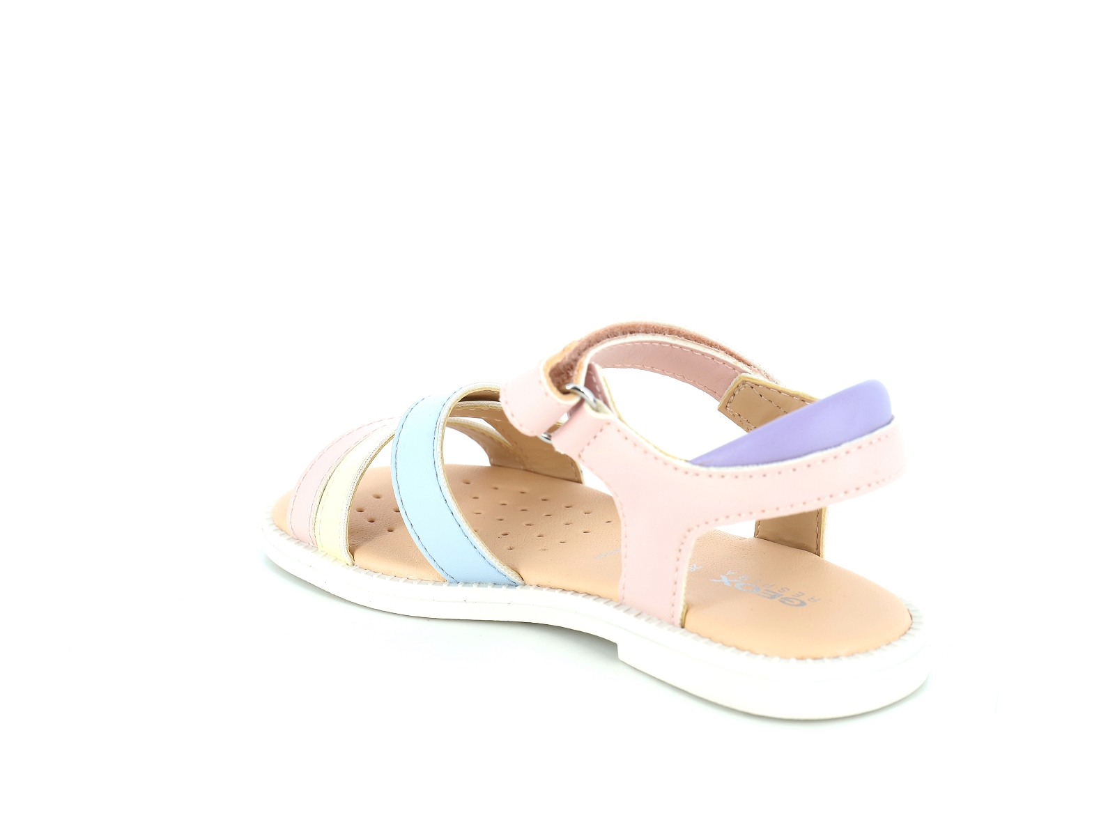 Geox-J KARLY GIRL-J5235D Cuir Rose Pâle