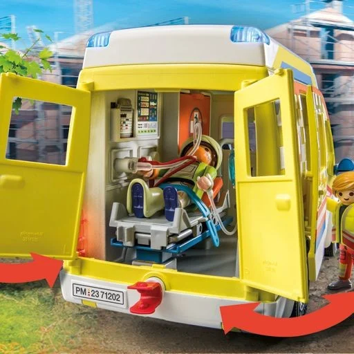 Playmobil - Ambulance med lys og lyd (71202)
