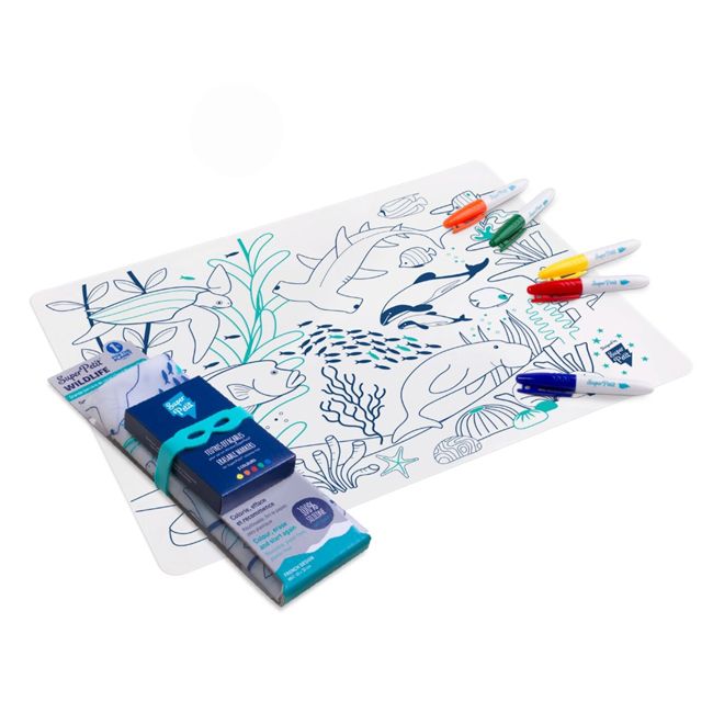 Set de table en silicone à colorier Barrière Corail Super Petit