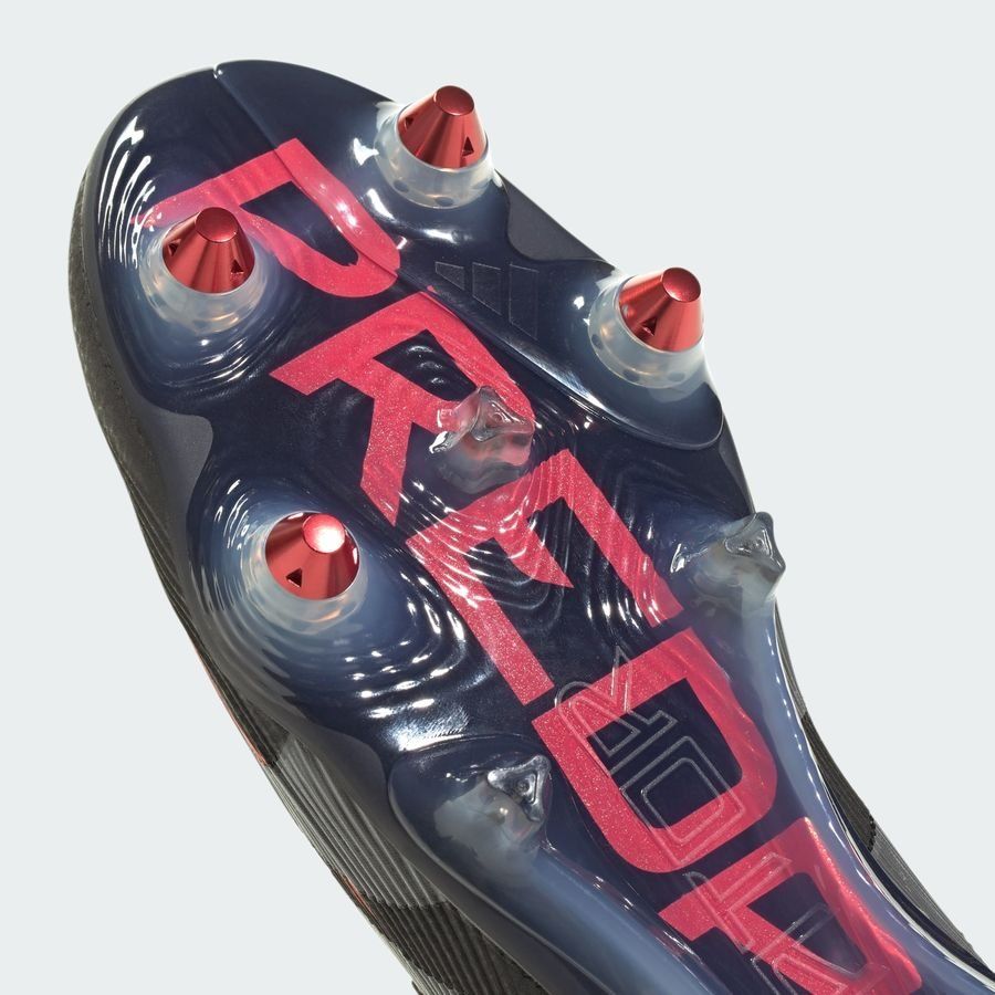 adidas Predator Elite SG Stealth Victory - Noir/Gris/Lucid Red