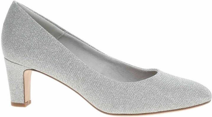Tamaris damespumps 1-22418-41-9A9 Vrouwenschoenen veganistisch Textiel zilver