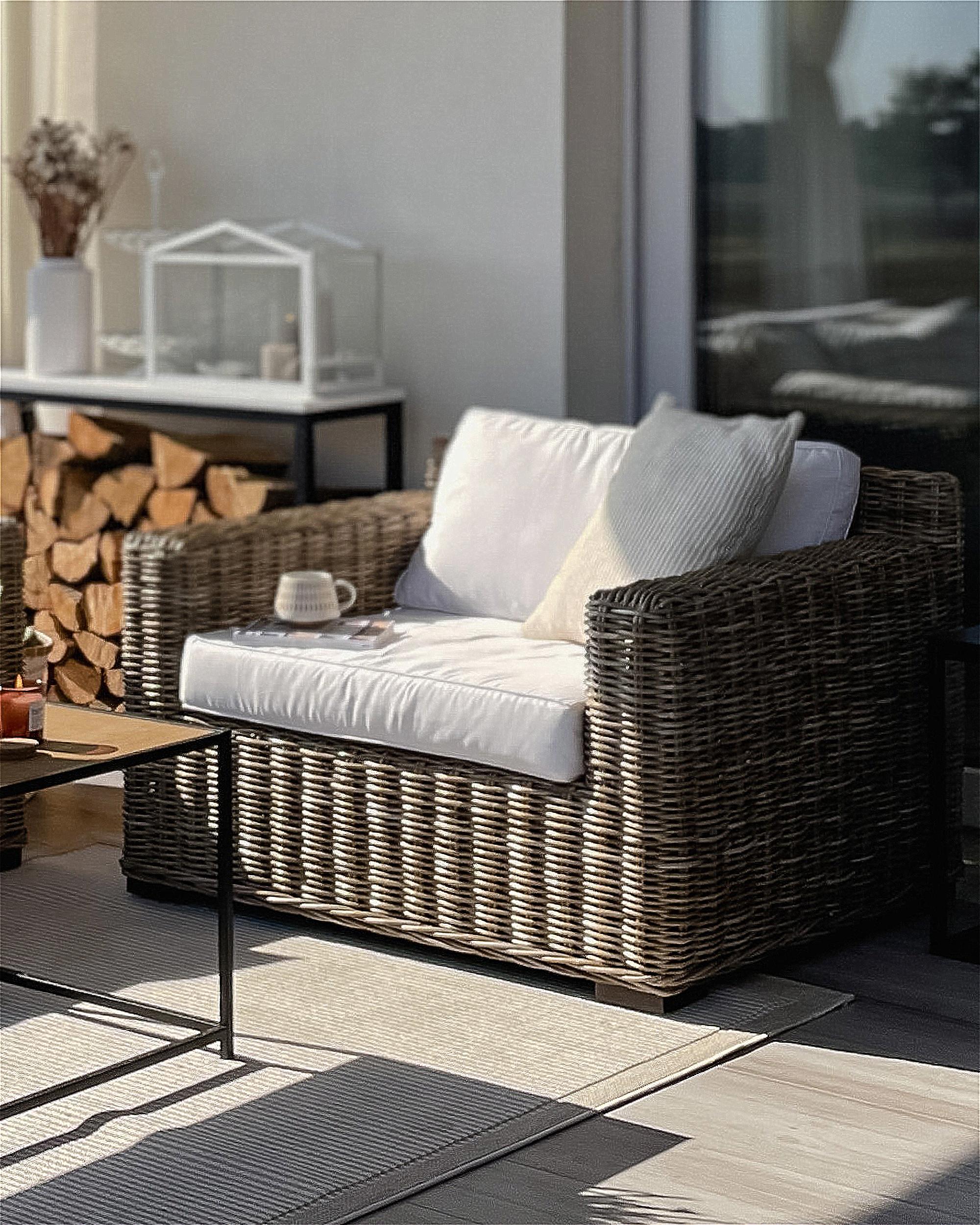 Tuinfauteuil ARDEA Rotan Lichtbruin