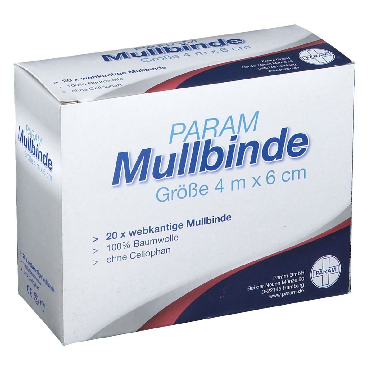 Mullbinden Bri Unverpackt 4 m x 6 cm