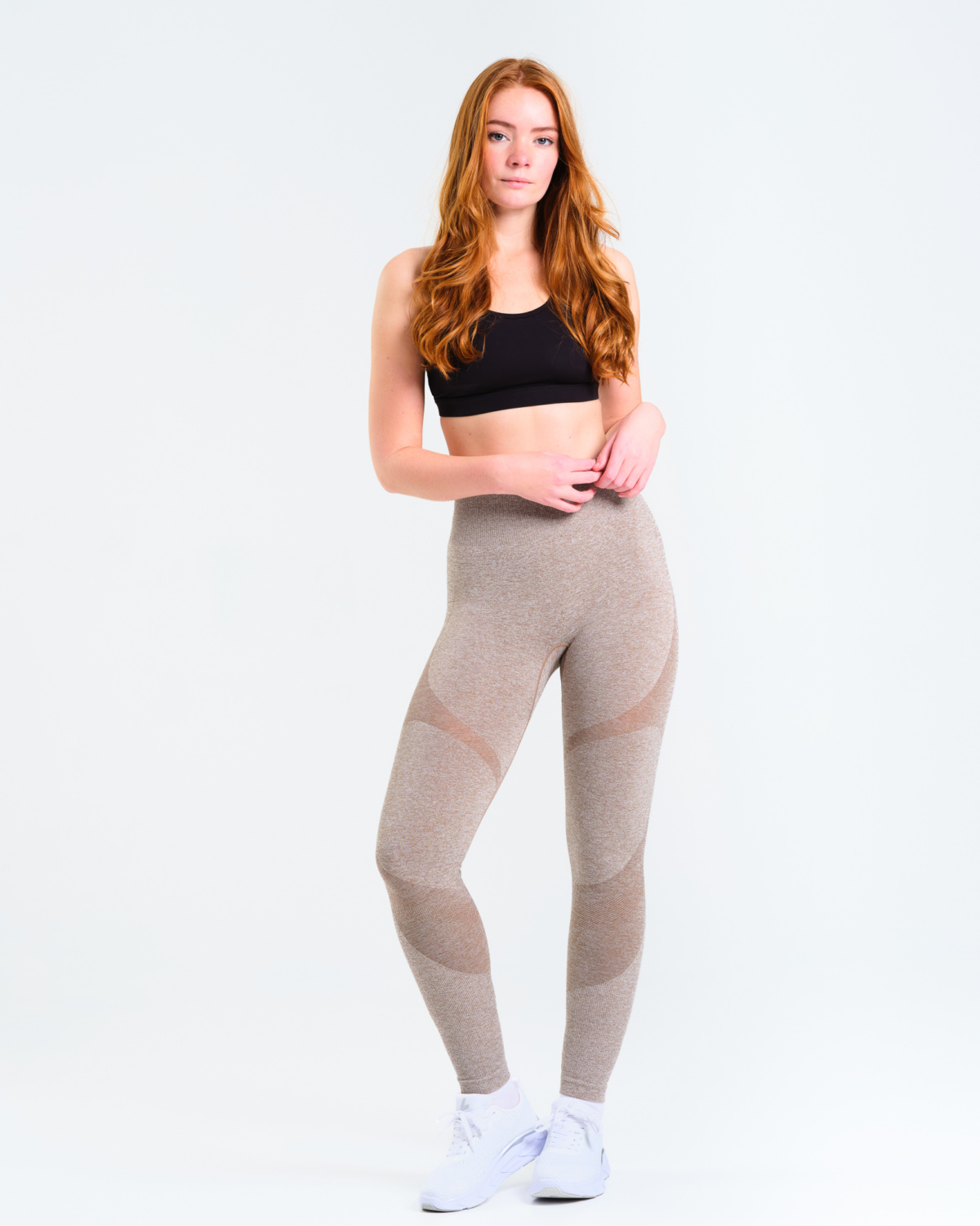 LEVITY Solar Seamless Tights Mole Brown Marl