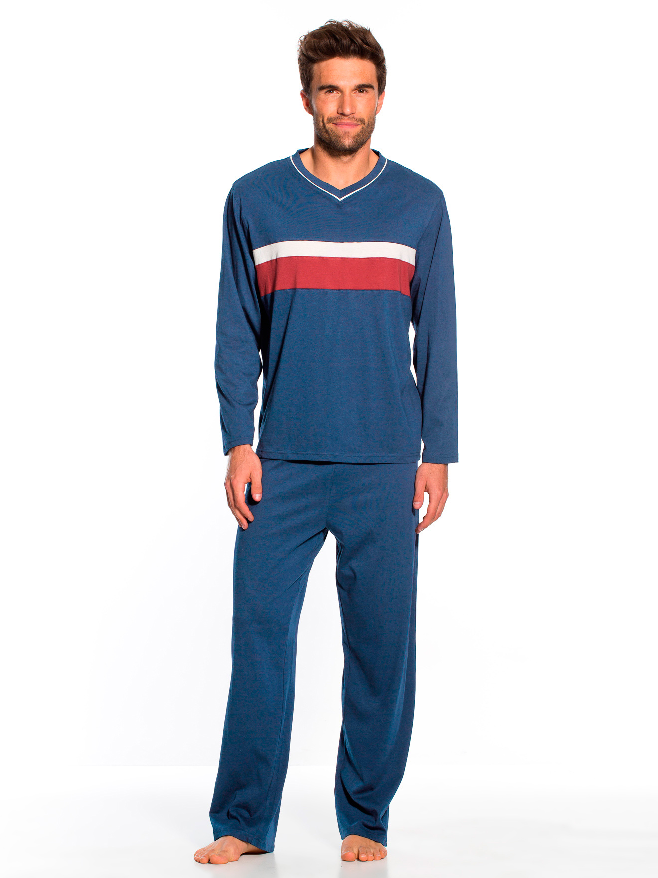 Pyjamas jersey pur coton lot de 2