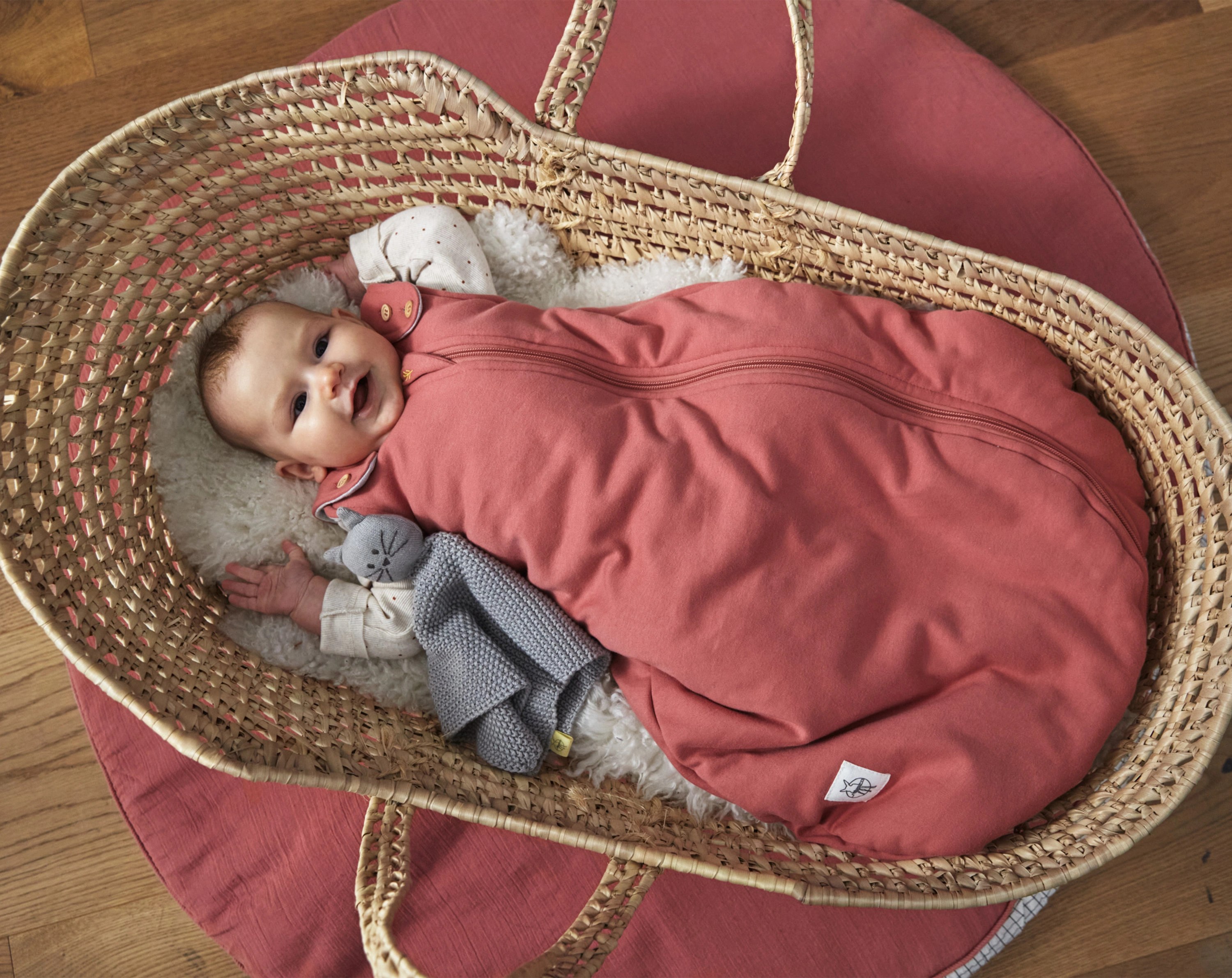 Schlafsack Tencel® BABY in altrosa