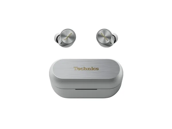 [OUTLET] - Technics AZ80 - Ægte trådløse øretelefoner med mik. - i øret - Bluetooth - aktiv støjfjerning - sølv
