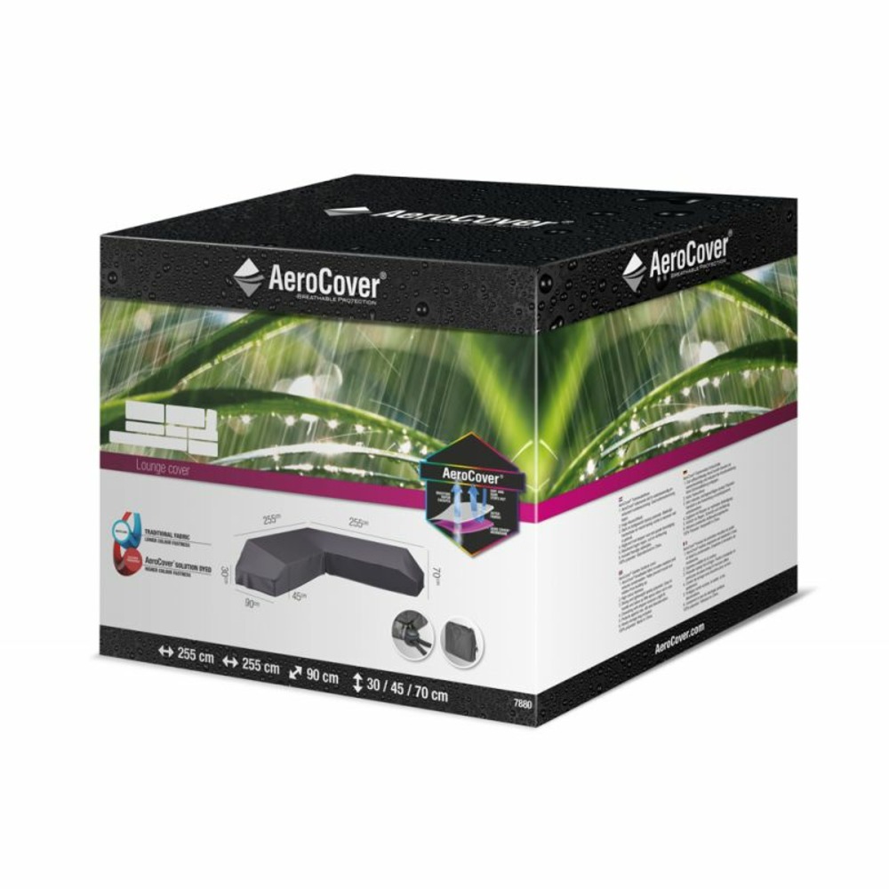 Housse de protection pour salon de jardin d'angle l255 cm
