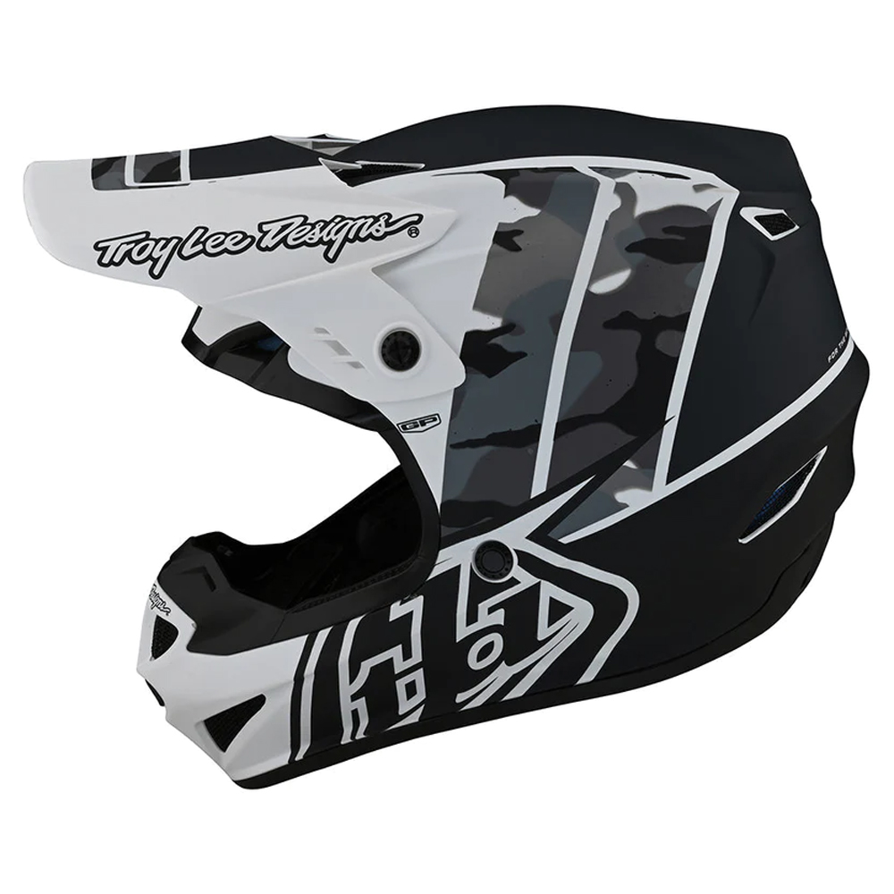 Troy Lee Designs - Casque GP Nova Noir / Blanc / Camouflage Noir