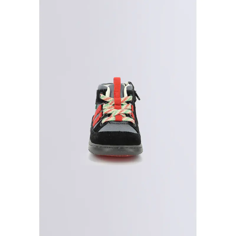 KICKBUBBLO NOIR ROUGE BOTTILLONS Synthétique Mixte