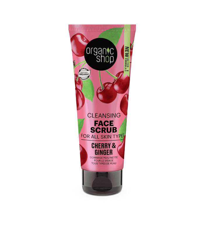 Organic Shop - Peeling Facial de Limpeza - Gengibre e Cereja