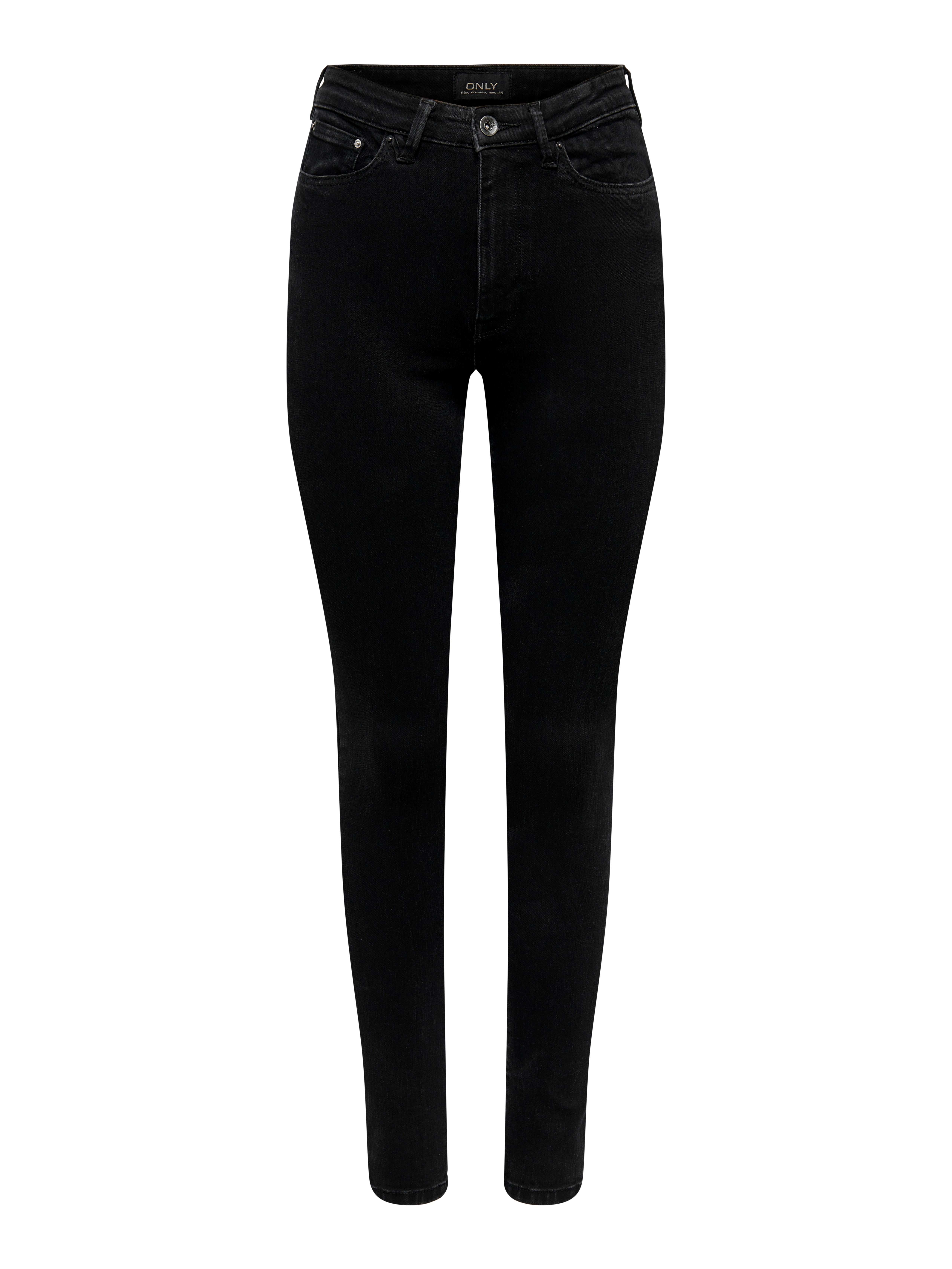 ONLICONIC Hohe Taille Skinny Fit Jeans Black Denim