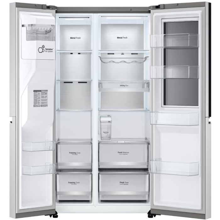 LG Side-by-Side GSXV91BSAE Brushed Steel - interner Wassertank // InstaView®