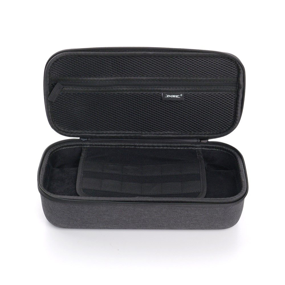 Nintendo Switch V2 Reise Box Schutztasche Hartschale mit Handschlaufe - Grau