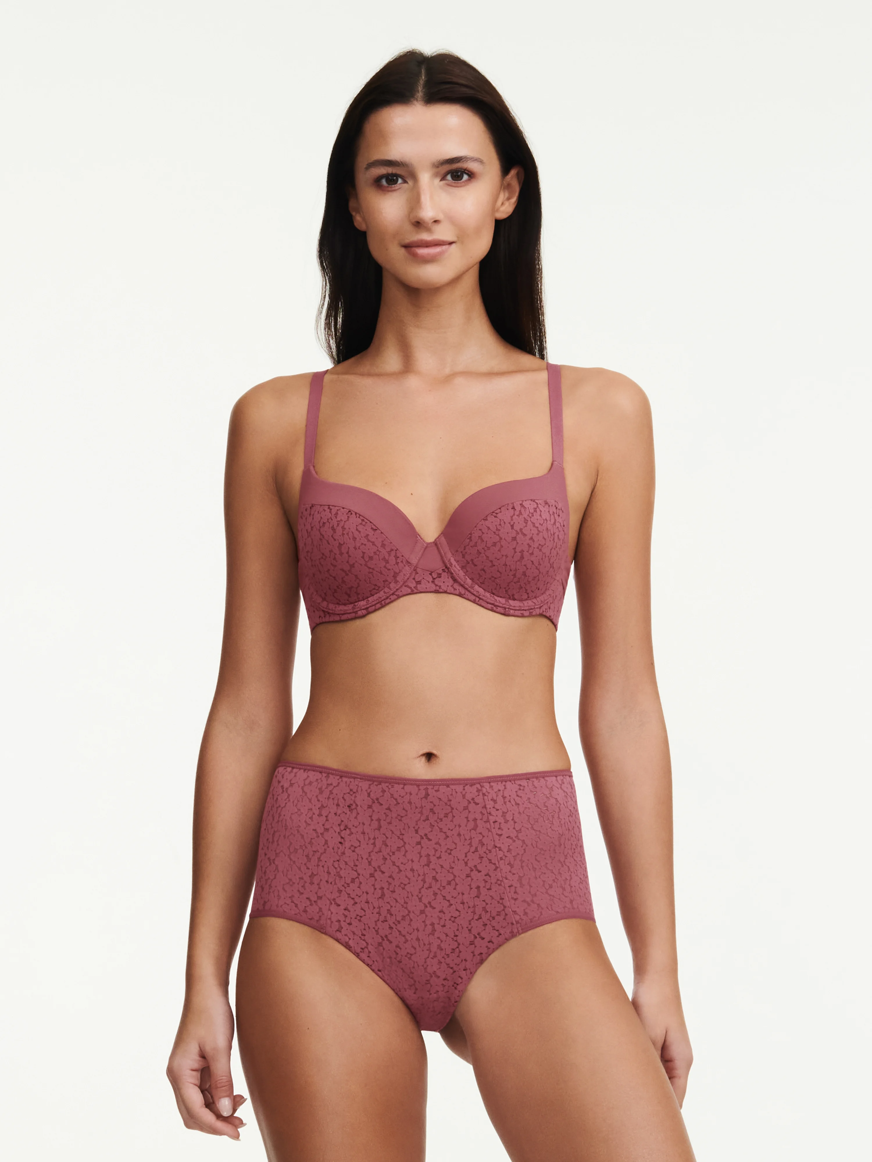 NORAH - Soutien-gorge coques emboîtant en dentelle | Rose