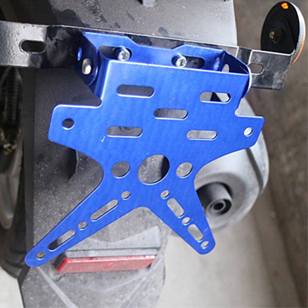 Aluminium Fahrrad Velo Kennzeichenhalter Motorrad Nummernschild Halter - Schwarz