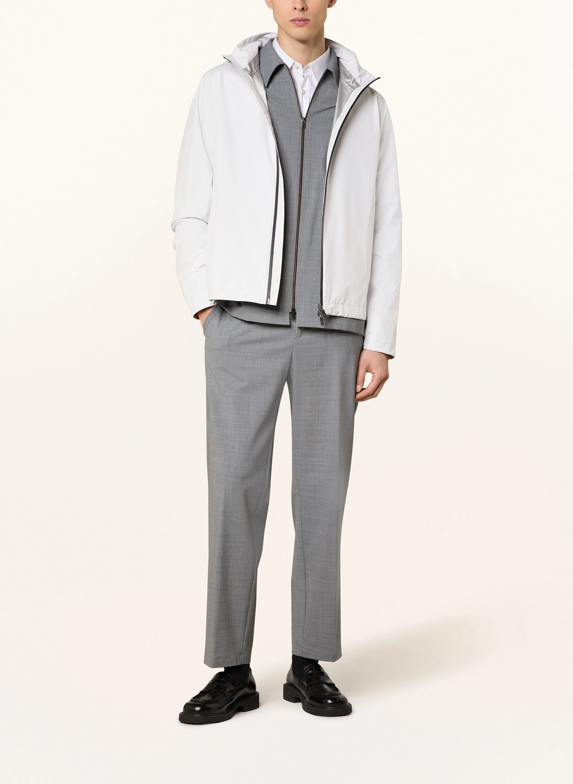 HERNO Jacke mit abnehmbarer Kapuze