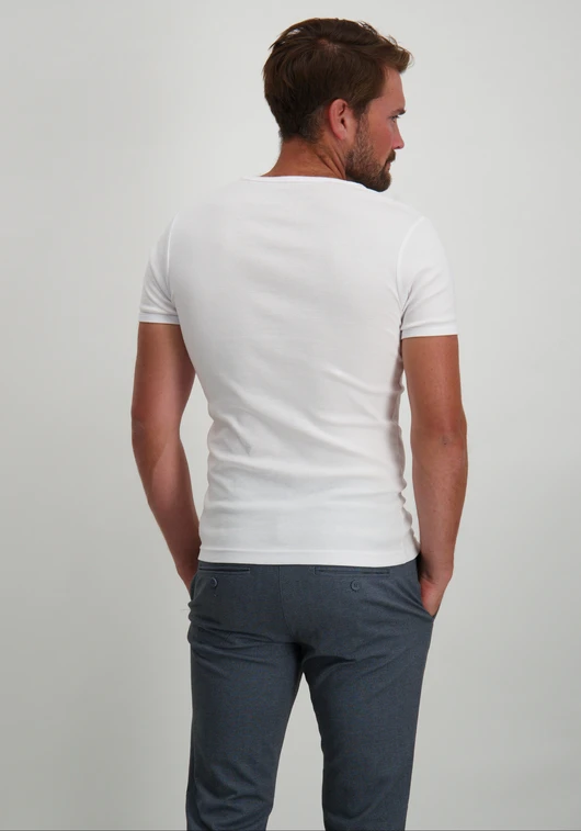 Garage Basic semi bodyfit t-shirt V-hals 0302