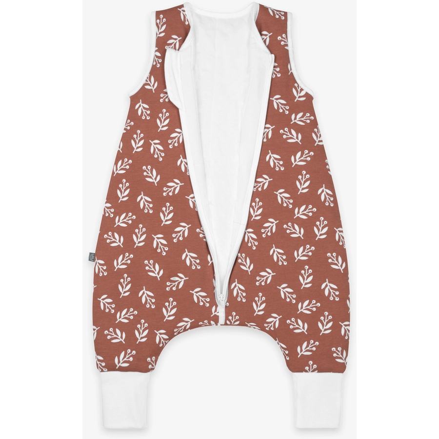 emma & noah Schlafsack mit Füßen Floral Mocca