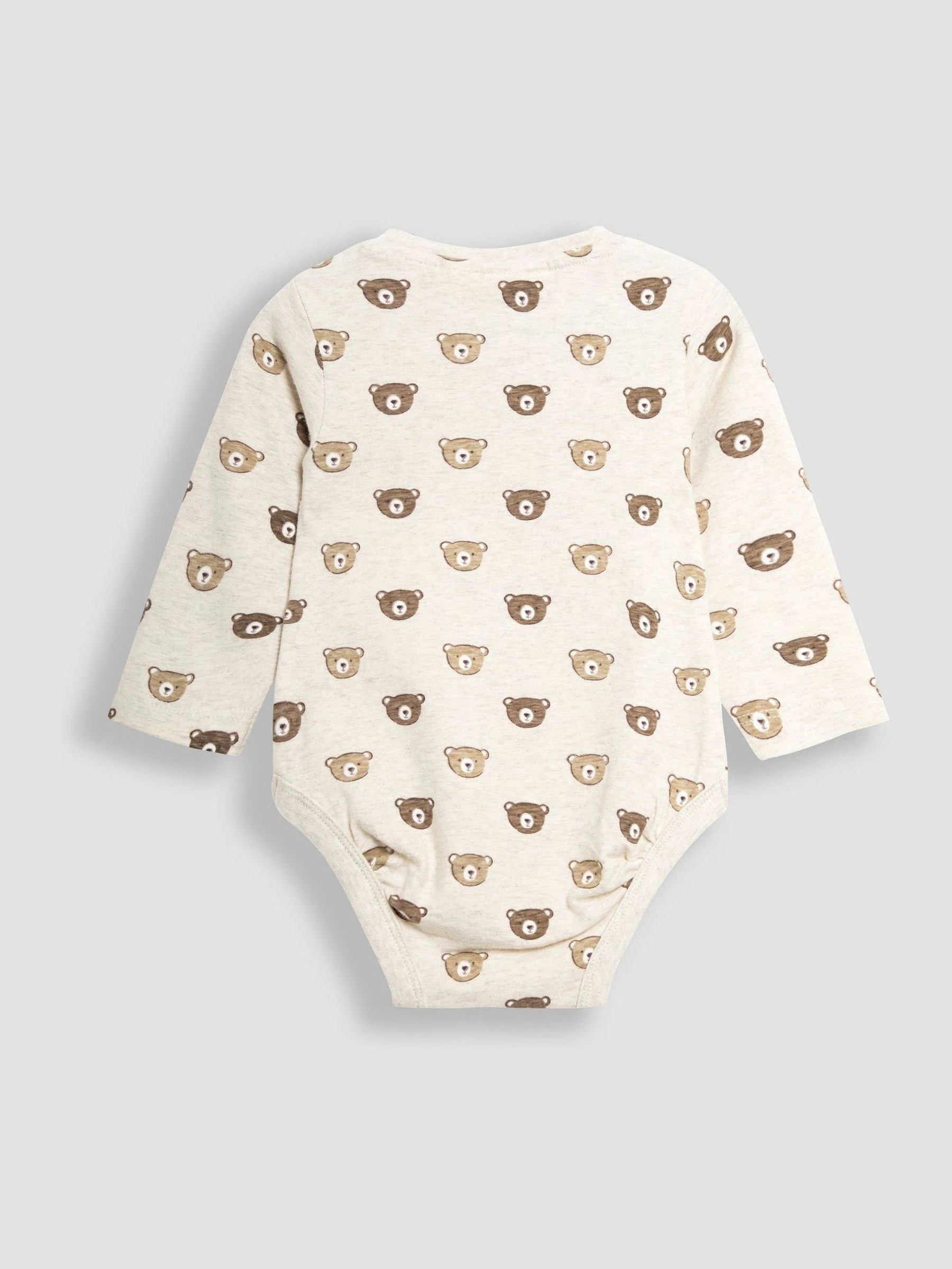 JoJo Maman Bébé Printed Bear And Appliqué Pocket Bodies 2 Pack