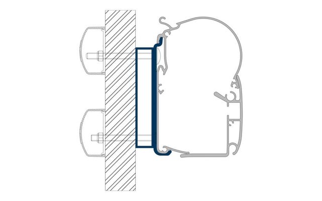 Dometic PW-ADAPT Adapter für Wandmarkisen PW 1100, PW 1500 & PW 3800