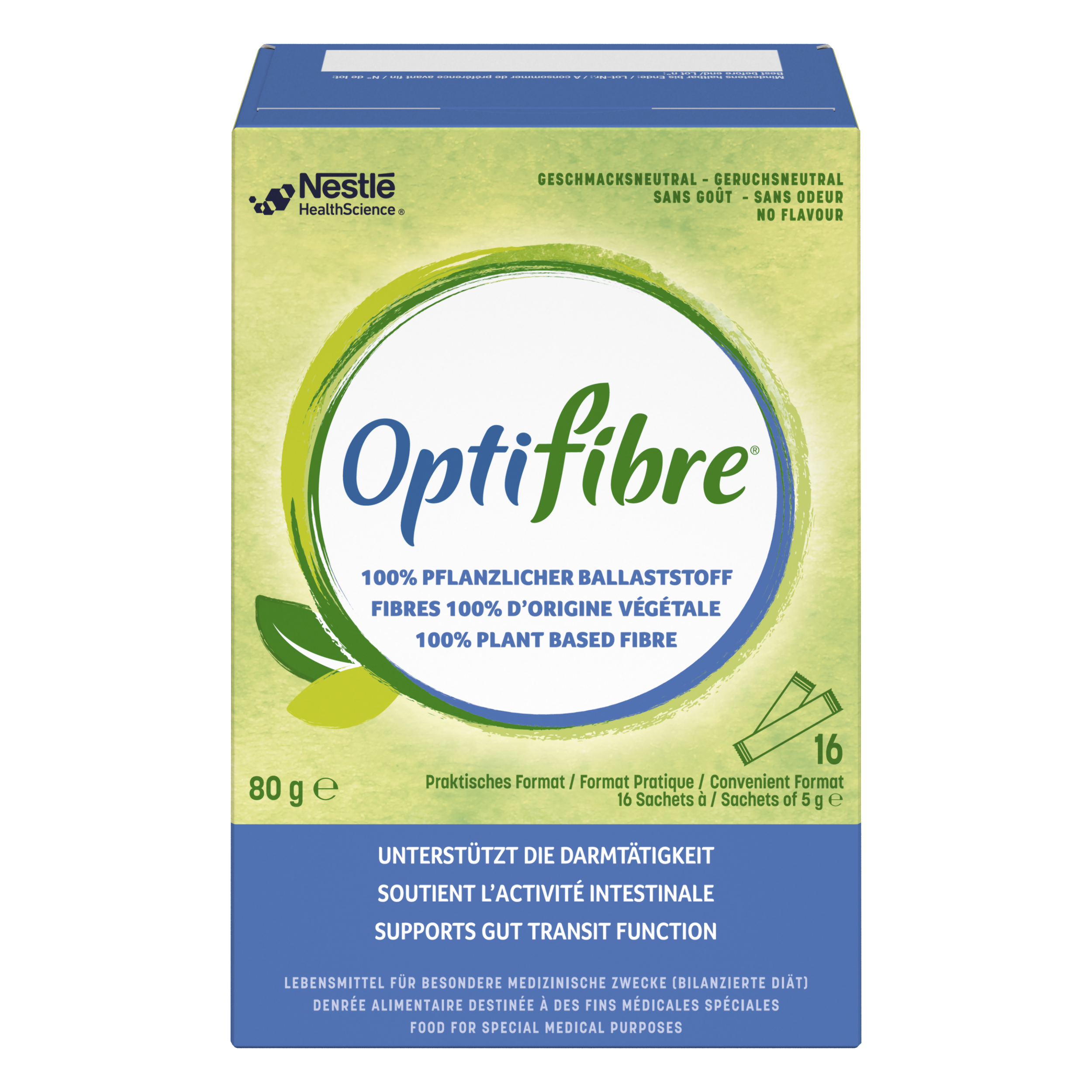 OptiFibre Plv Btl 5 g<br>16 × 5 g, Beutel, Pulver zur Herstellung einer Lösung zum Einnehmen