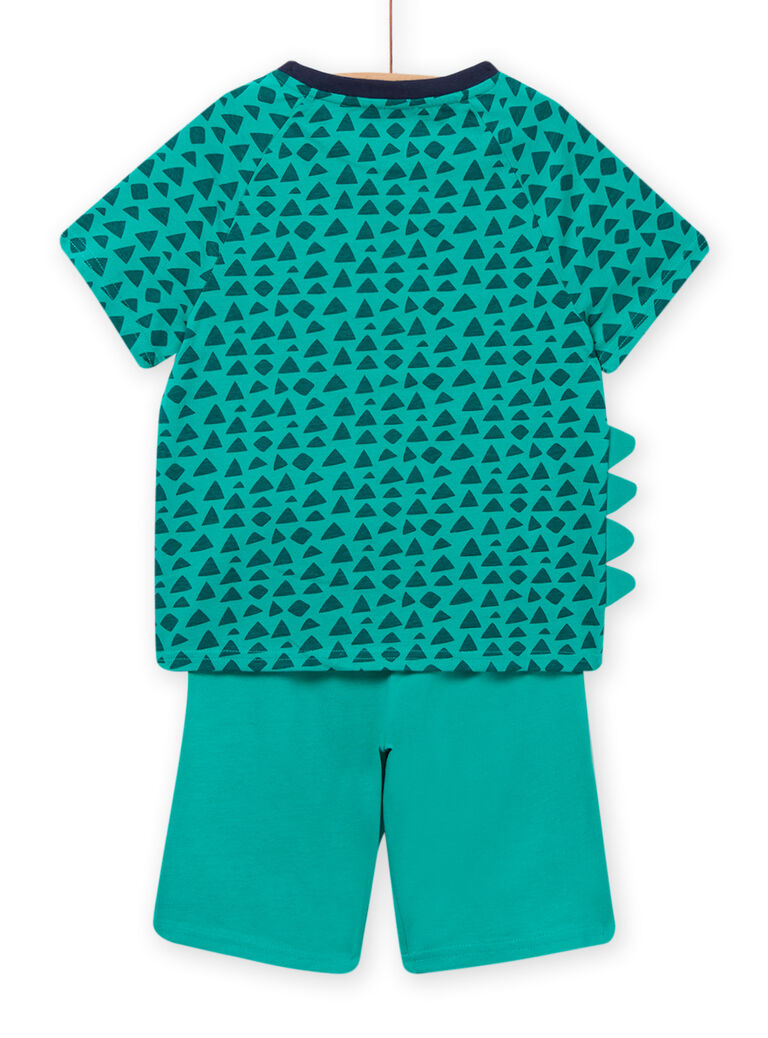 Ensemble pyjama vert phosphorescent animation crocodile enfant garçon