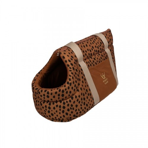 Bolsa de transporte para cães na cor ocre
