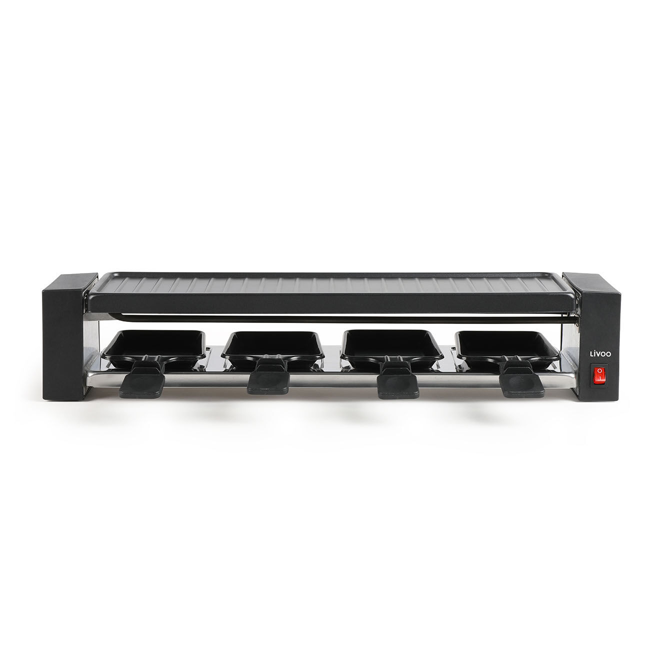 Livoo Appareil à raclette 4 personnes noir