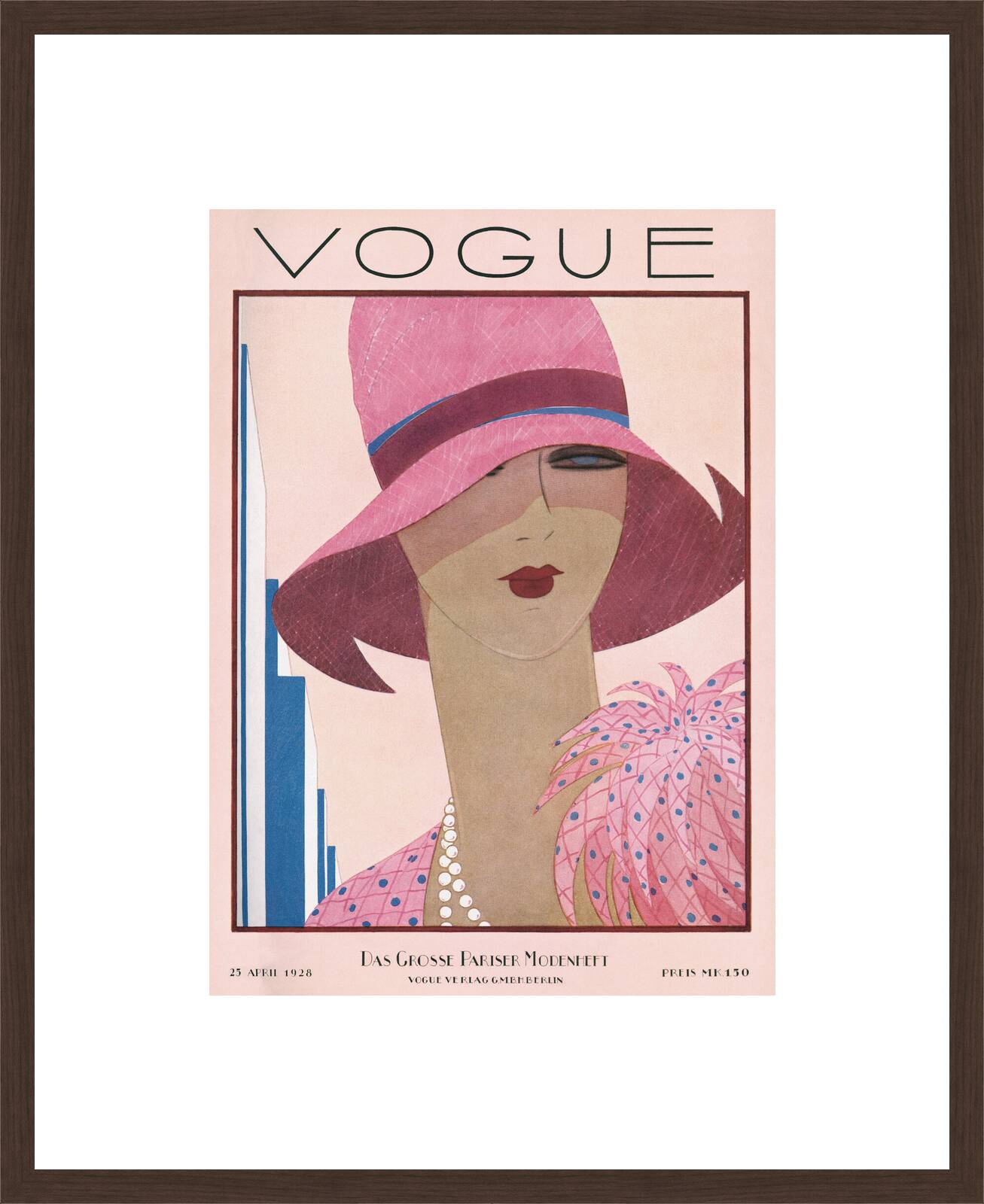 Cover, Harriet Meserole by German Vogue Collection - Limited Edition. Edition of: 100. Archive Stamp.