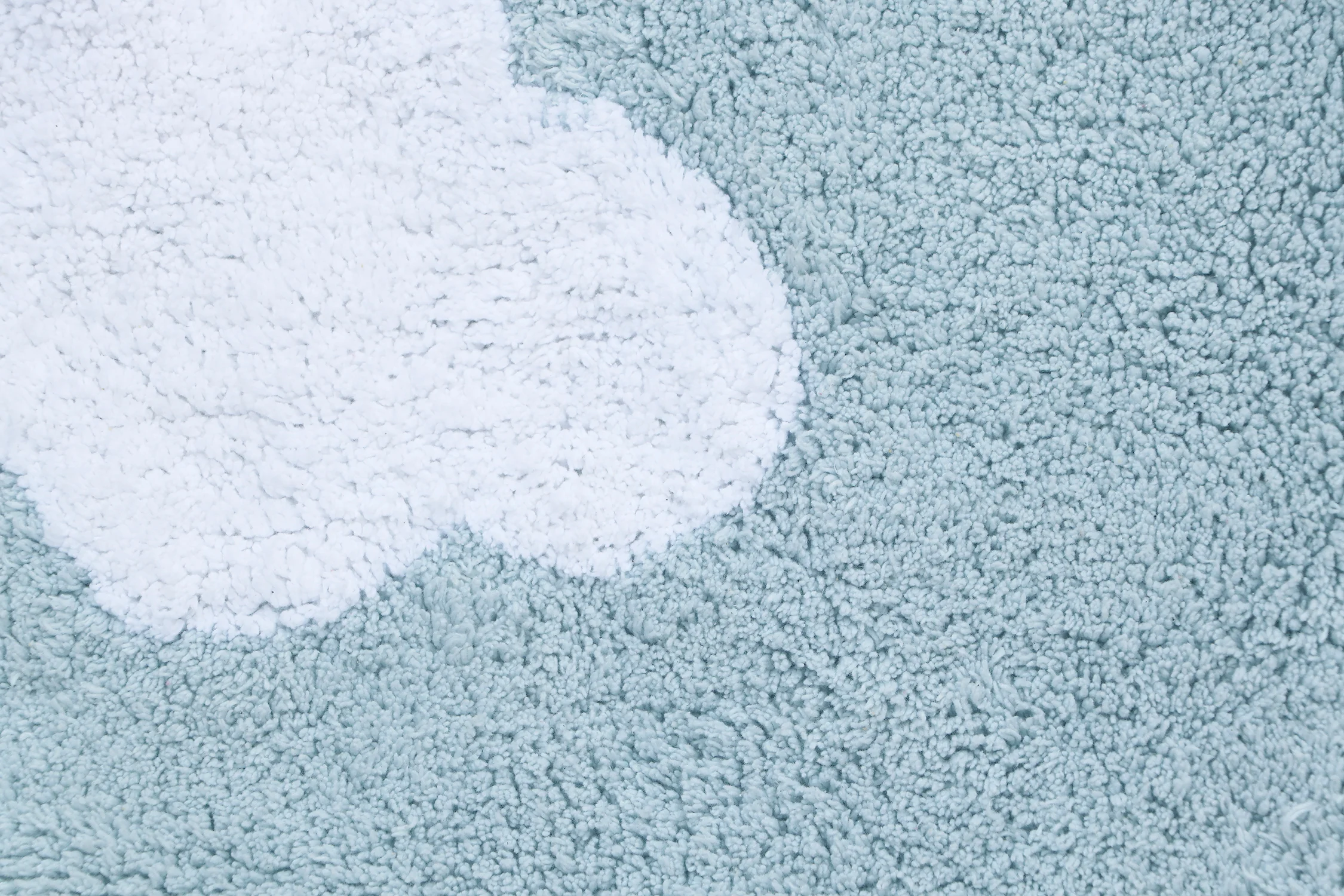 MINI-UNES - Tapis rectangulaire lavable en coton | Bleu