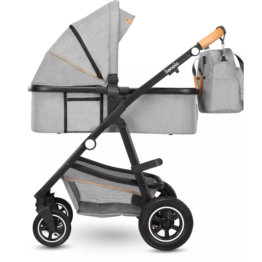 lionelo Kombikinderwagen Amber 2 in 1 Grey Stone