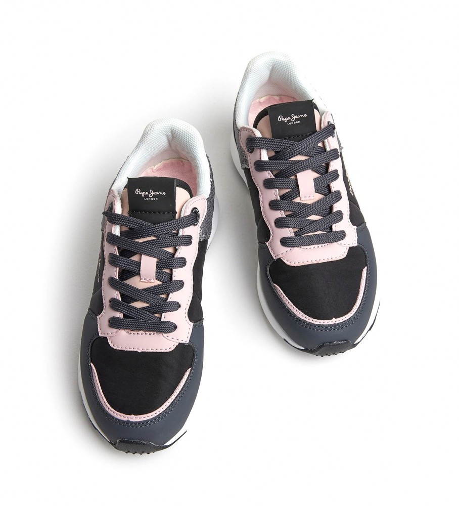 Tênis pretos Pepe Jeans York Fancy G